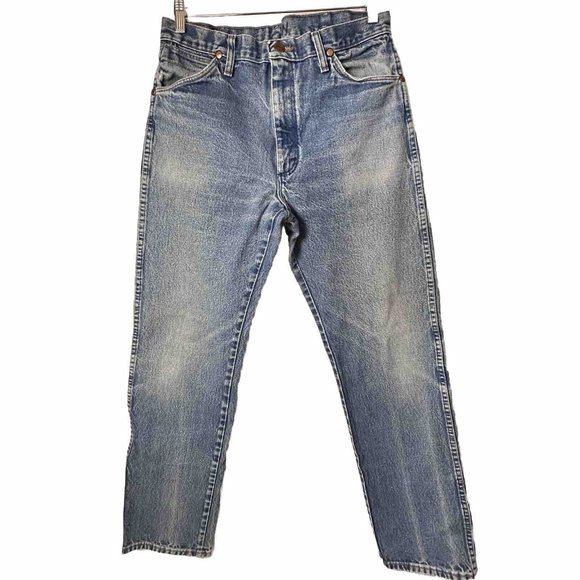 Wrangler Other - Wrangler 13MWZ Jeans 34 Cowboy Cut Light Wash 100% Cotton Denim Work Mens 32x31